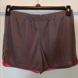 Champion Gray and Pink Athletic Shorts Lightweight Comfort